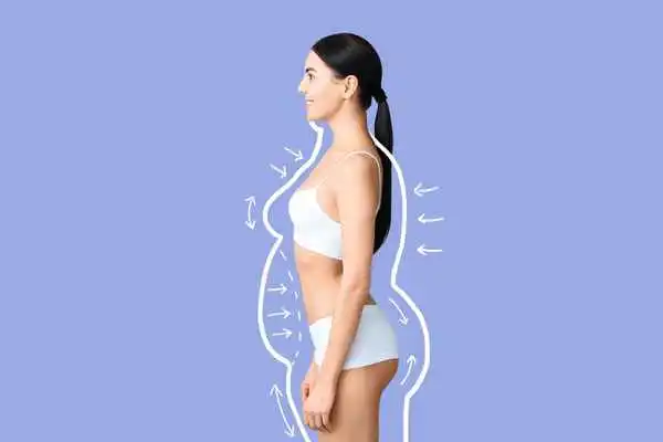 image of woman experiencing fat reduction treatment Merseyside